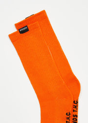 Everyday Hemp Crew Socks - Orange
