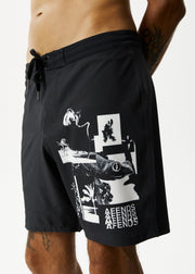 Collage Boardshorts 18" Charcoal