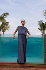 Saturday Skirt - Ash Blue Was $189 Now