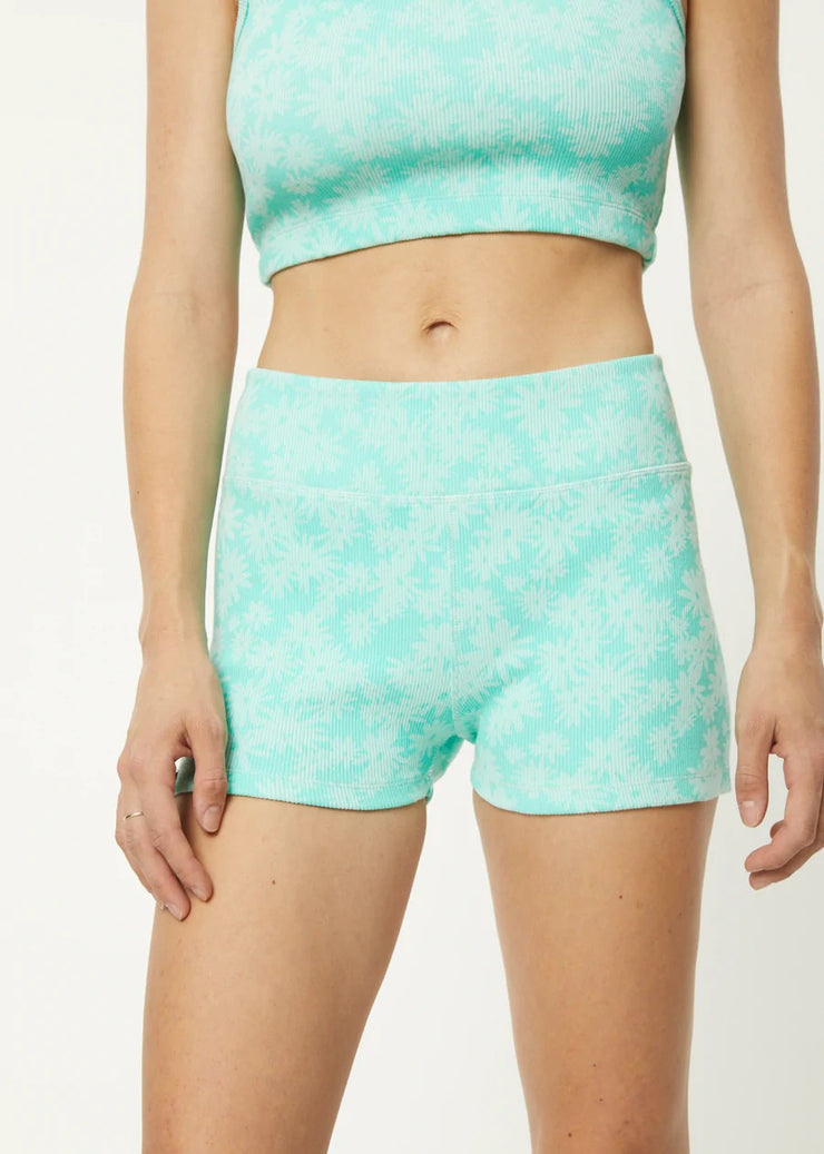 Benny Recycled Rib Booty Shorts - Jade Last Pair Was $80 Now