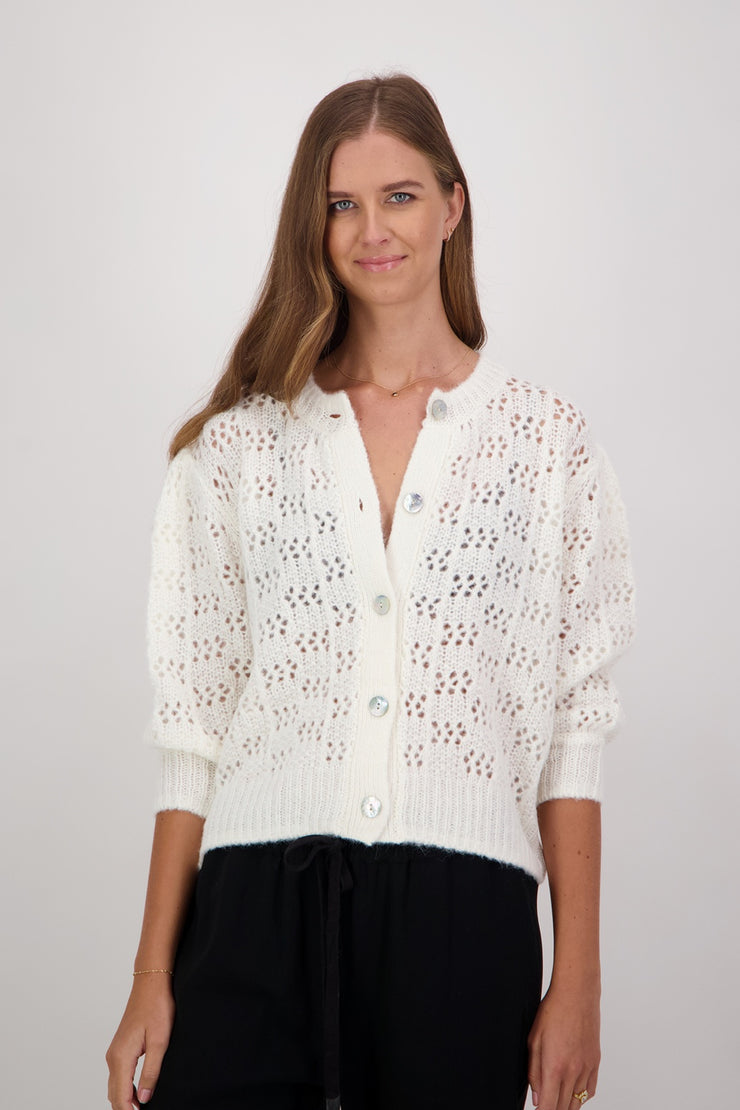 Briarwood Dotty Cardi - Ivory Was $229 Now