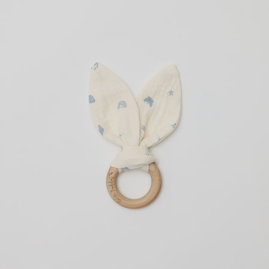 Organic Muslin Bunny Ears Teether