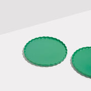 Ceramic Side Plate Set - Forest Green