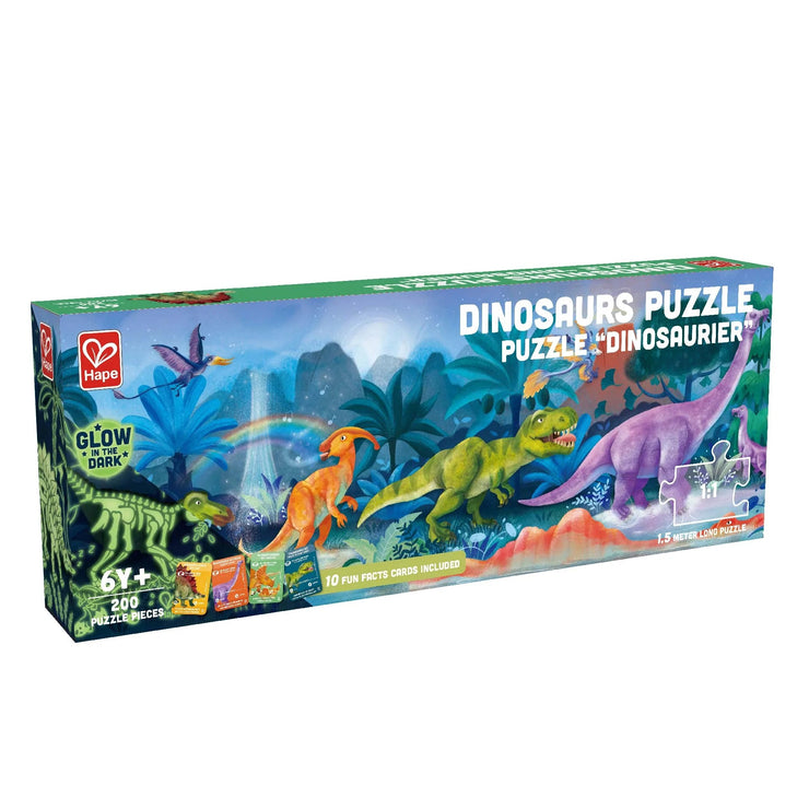 Dinosaur Puzzle - Glow In The Dark 200 Piece