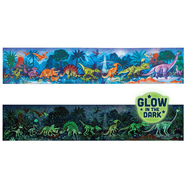 Dinosaur Puzzle - Glow In The Dark 200 Piece