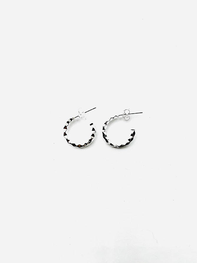 Sterling Silver Jaggered Earring