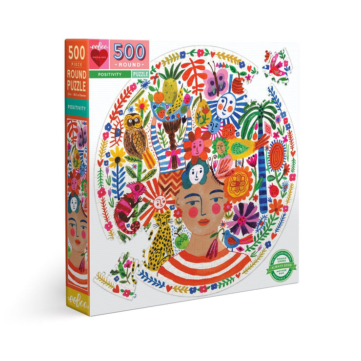 Eeboo 500 Piece Round Puzzle