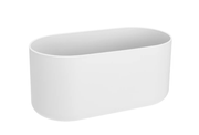 Recycled Plastic Planter - Duo White 27cm
