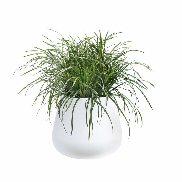 Pure Cone Recycled Plastic Planter - White