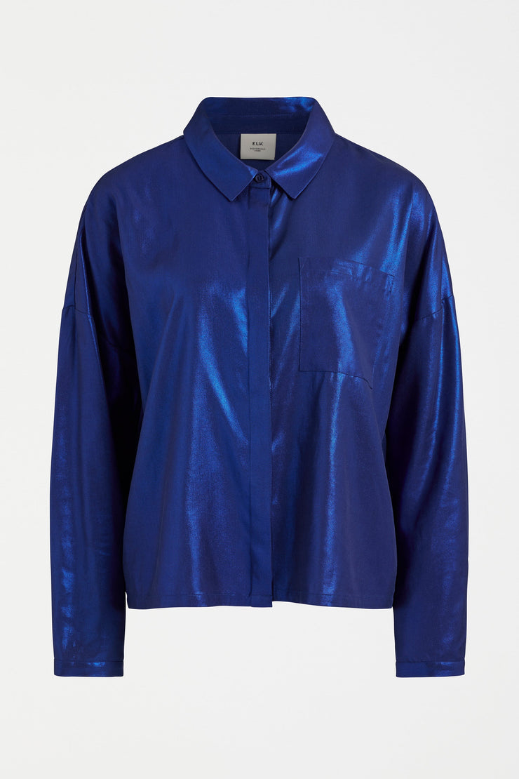 Elk Blue Metallic Luche Shirt