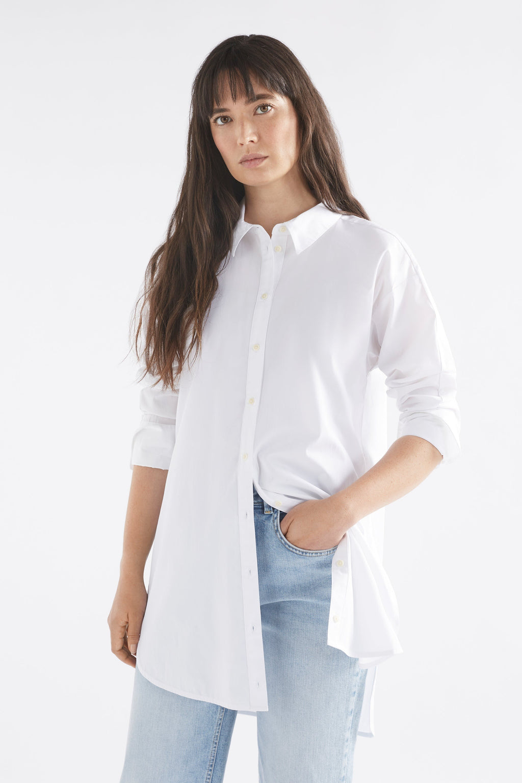 Elk Ligne Shirt - White Was $259 NOW