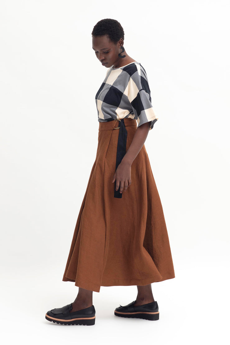 Elk Ativ Skirt - Bronze Brown Was $399 Now