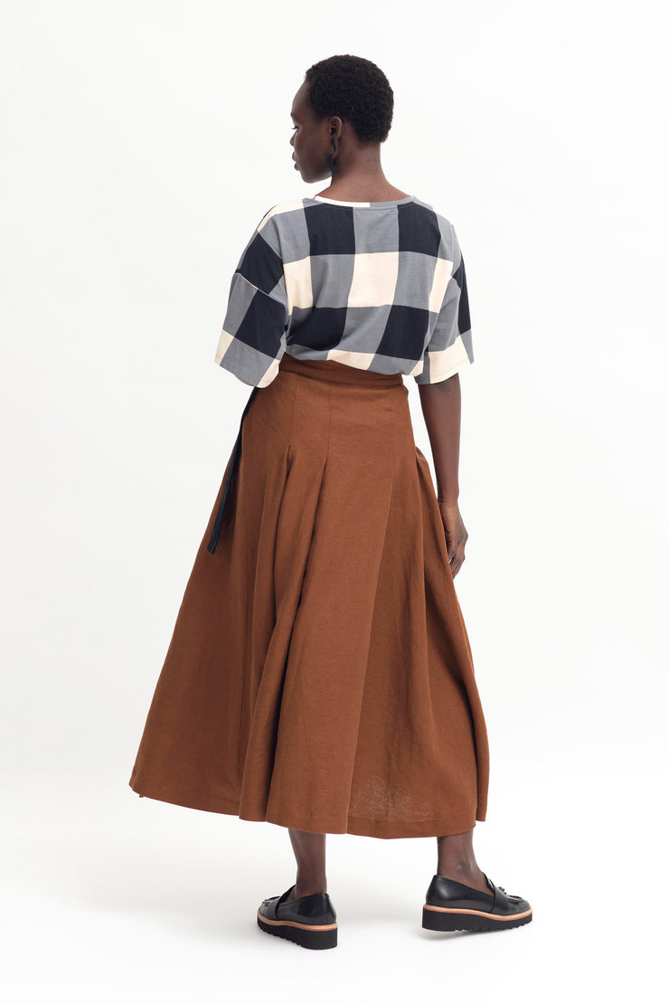 Elk Ativ Skirt - Bronze Brown Was $399 Now