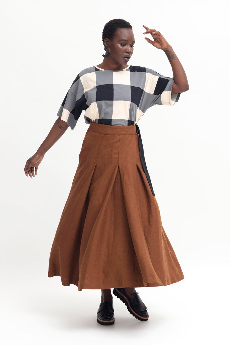 Elk Ativ Skirt - Bronze Brown Was $399 Now