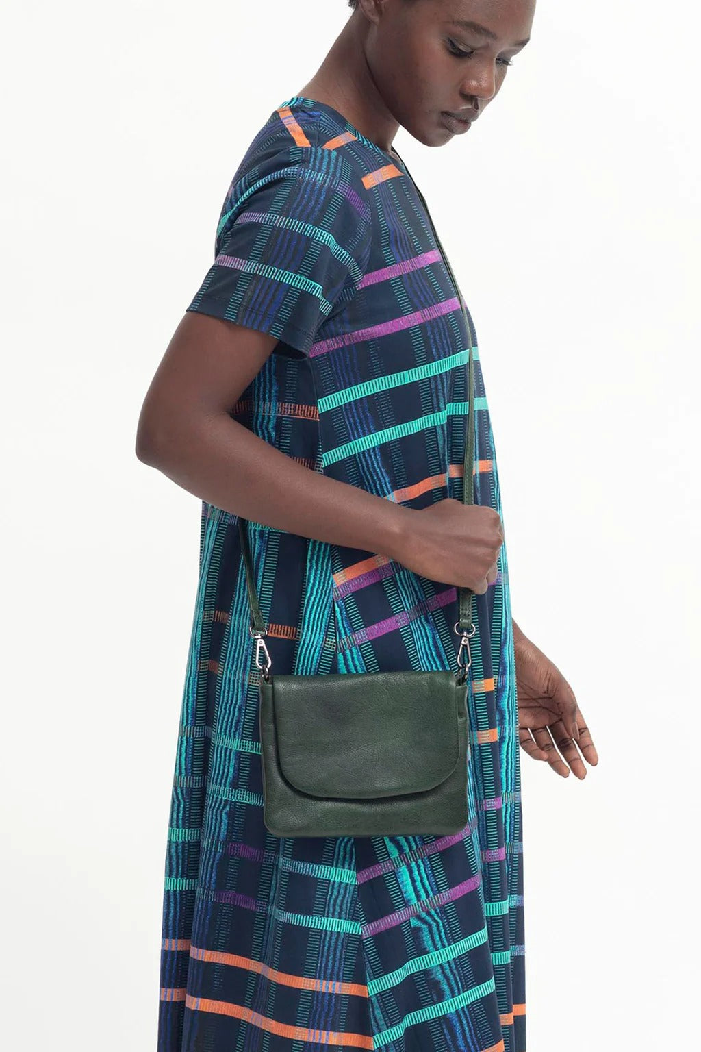 Elk Liten Crossbody Bag - Dark Green