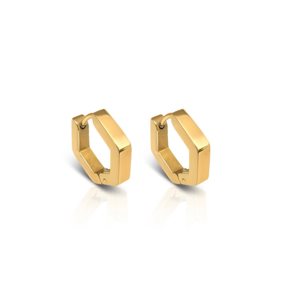 Momentum Geometric Huggie Earrings