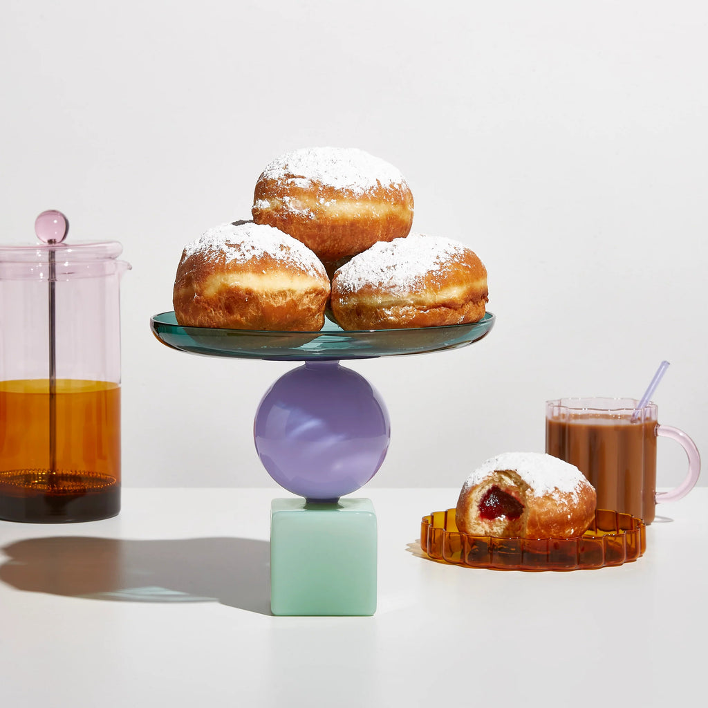 Geo Cake Stand - Teal/Lilac/Jade Was $245 NOW