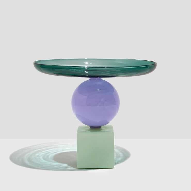 Geo Cake Stand - Teal/Lilac/Jade