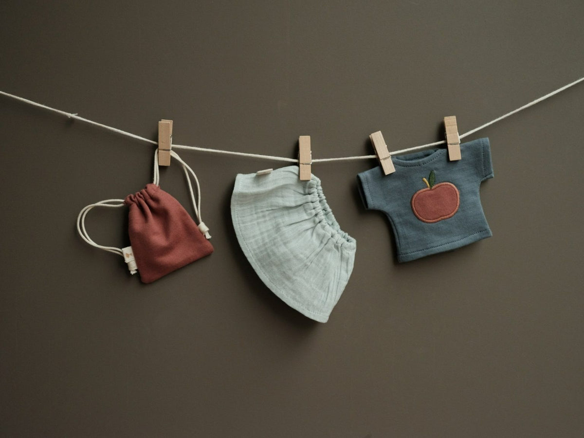 Organic Doll Clothes Set - T-shirt/Skirt Was $69  NOW