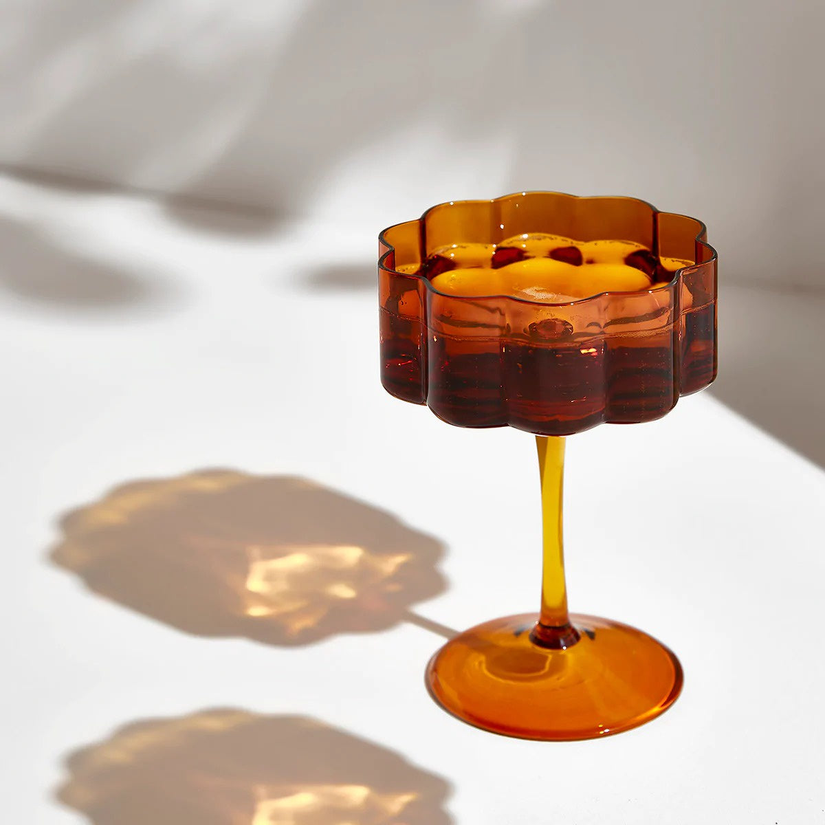 Wave Coupe Set of 2- Amber Was $149 NOW