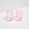 Wave Tumbler Glassware Set of 2 - Pink Was $99 NOW