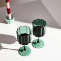 Wave Wine Glass Set - Teal Was $149 NOW