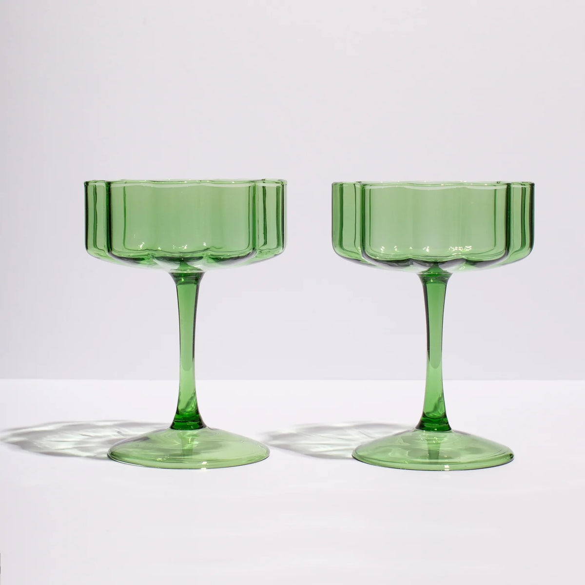 Wave Coupe Set of 2 - Green Was $149 NOW