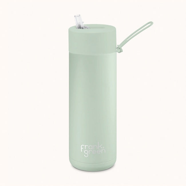 Frank Green 20oz Bottle - Mint Gelato w Straw Lid1