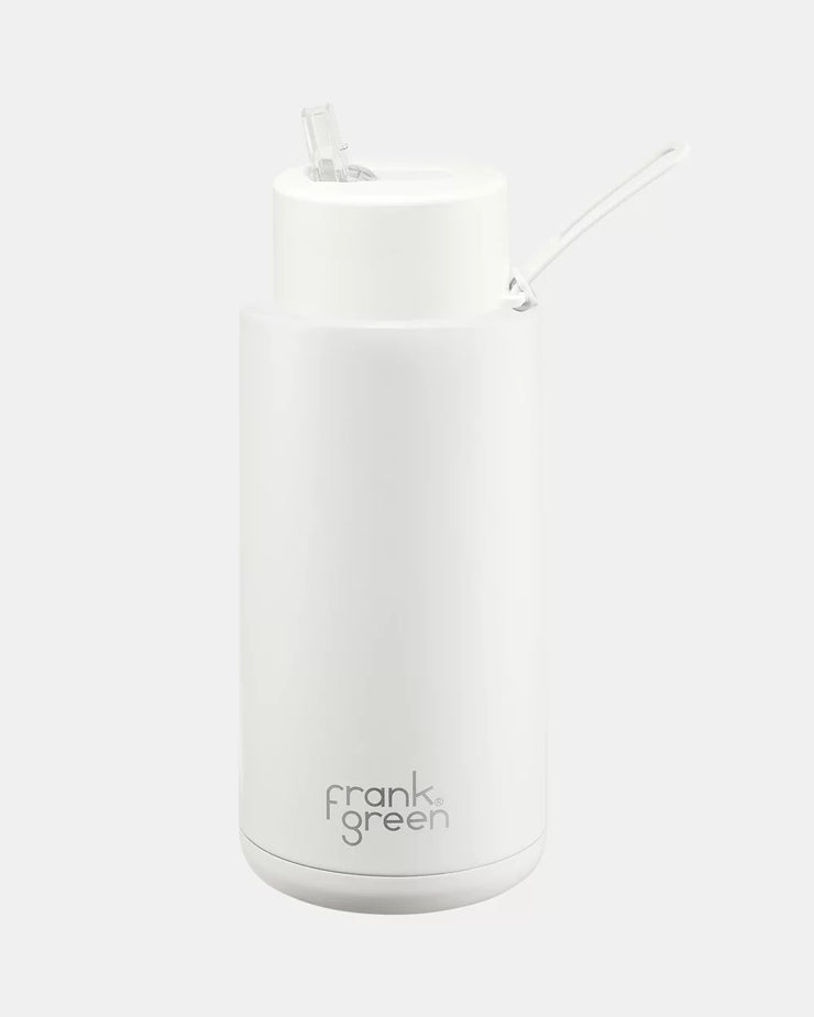 Frank Green 34oz Bottle - Cloud w Straw Lid