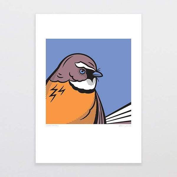 Glenn Jones Print - Comic Fantail