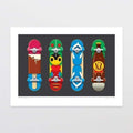 Glenn Jones Print - Kiwiana Boards