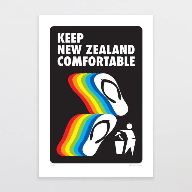 Glenn Jones Print - Jandals