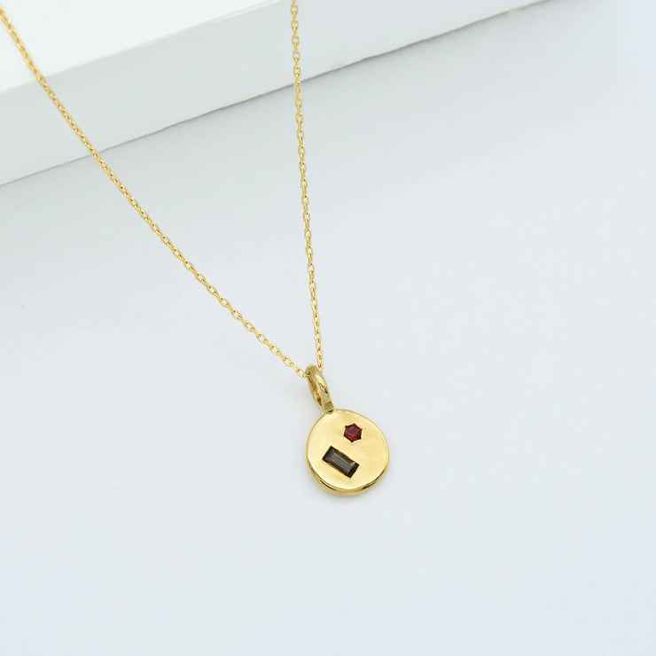 Gold Mini Kaleidoscopic Necklace