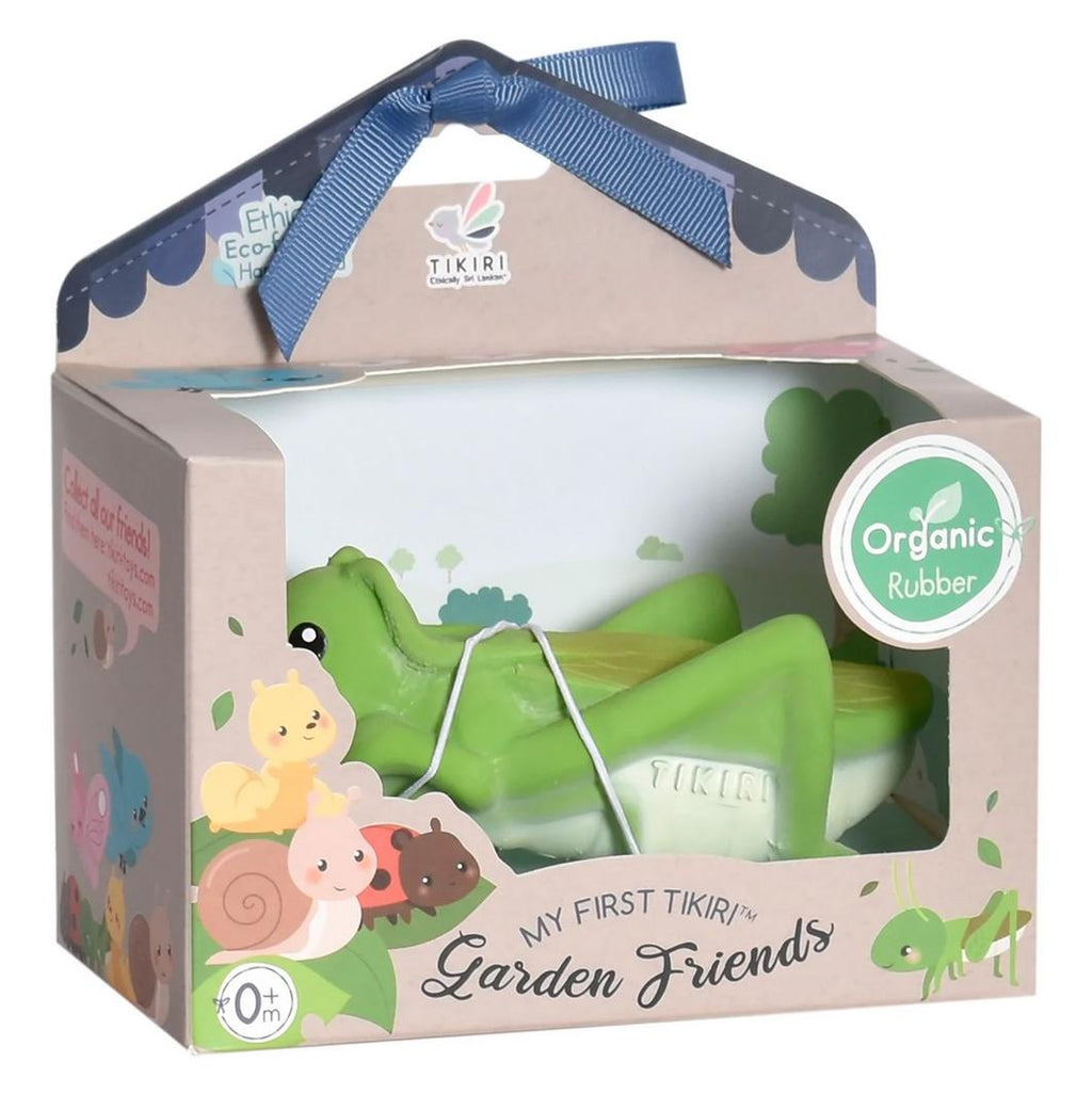 Organic Rubber Grasshopper Teether & Rattle