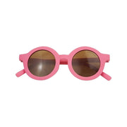 New Round Polarised Sunglasses - Bubblegum