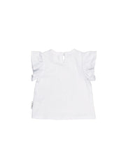Cheery Chipmunk Frill T Shirt - White  Was $59.90  NOW