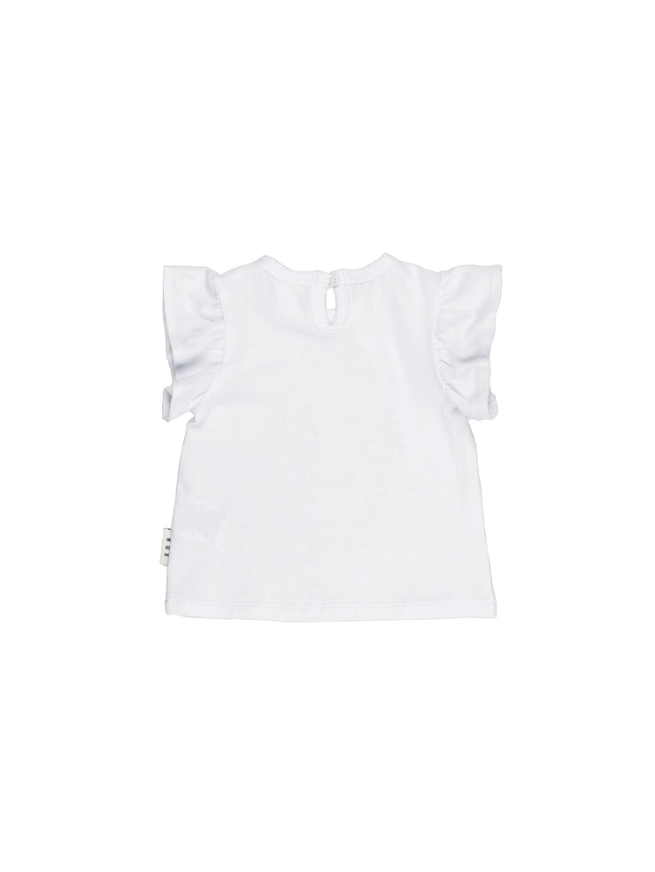 Cheery Chipmunk Frill T Shirt - White  WAs $59.90  NOW