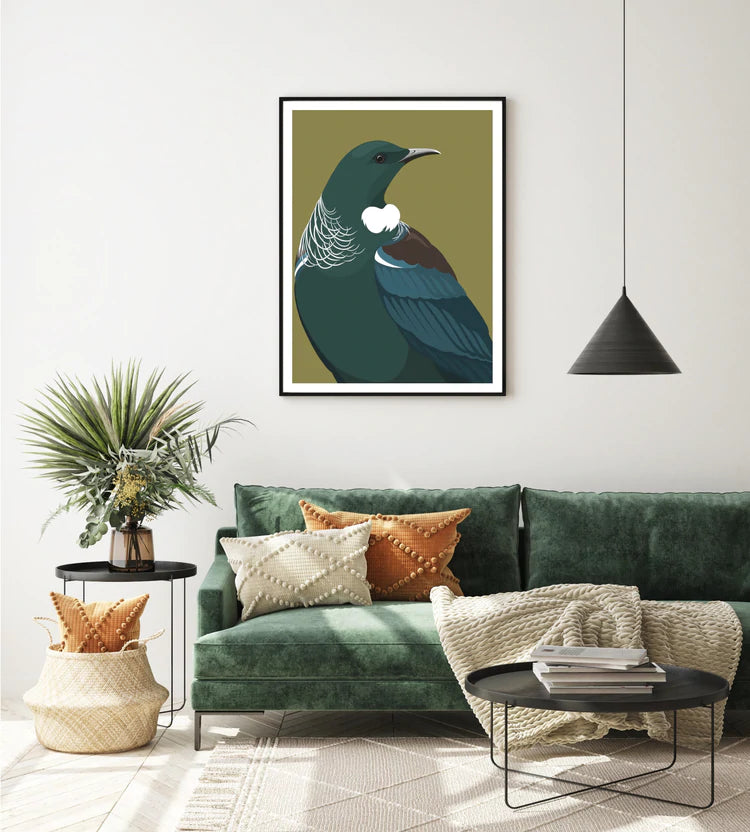 Wildlife Print - Framed Tui Regal