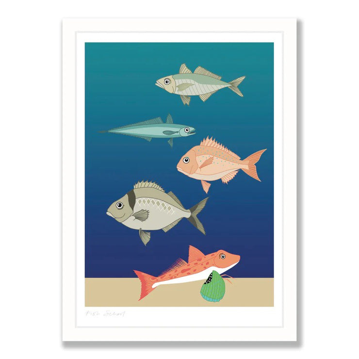 Wildlife Laser Print - Fish School