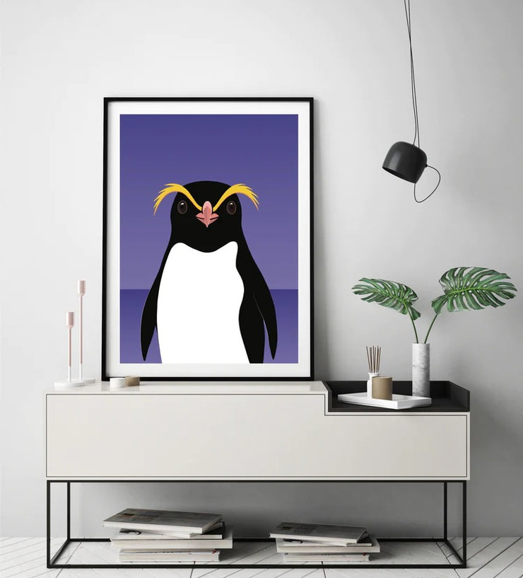 Wildlife Laser Print - Crested Penguin