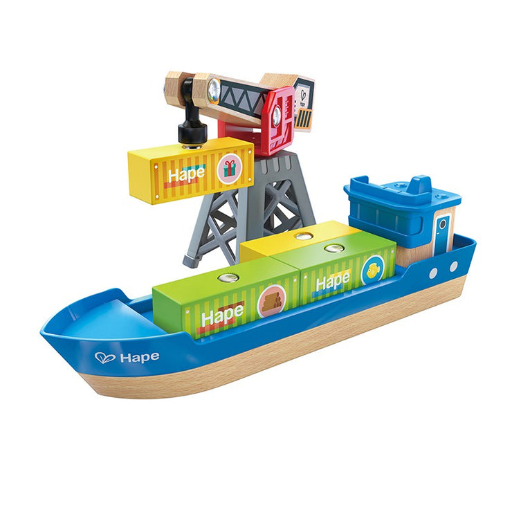 Hape Cargo Ship & Crane