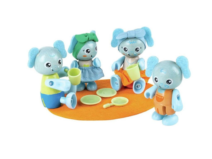 Hape Green Planet Elephant Family