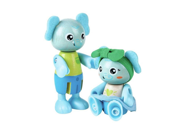 Hape Green Planet Elephant Family