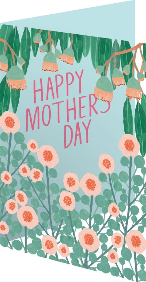 Happy Mothers Day - Pink Flowers Card