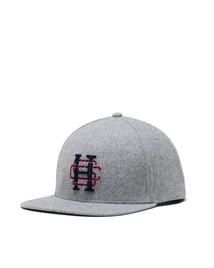 Whaler Classic Six Panel Cap - Heather Light Grey