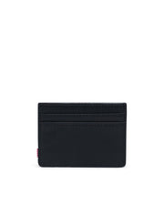 Charlie Leather RFID Wallet - Black/Black