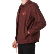 Mens Voyage  Coach Wind Jacket - Mineral Red/Plum Classic Logo Was $139 Now