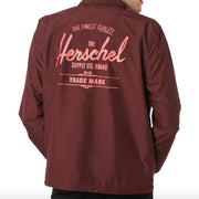 Mens Voyage  Coach Wind Jacket - Mineral Red/Plum Classic Logo Was $139 Now