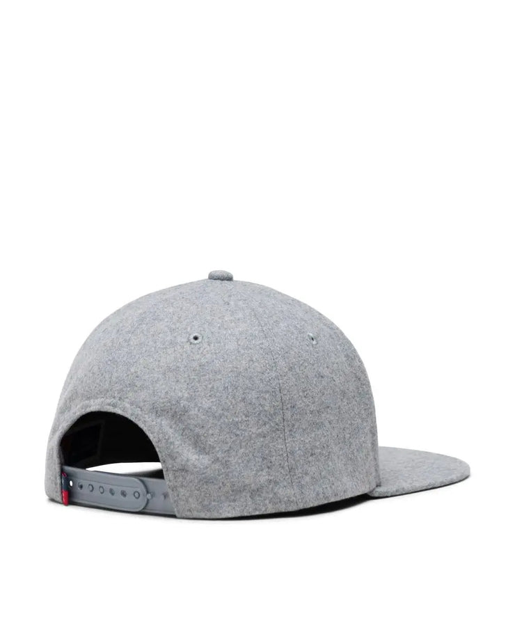 Whaler Classic Six Panel Cap - Heather Light Grey