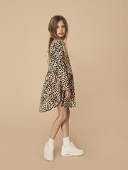 Leopard Long Sleeve Swirl Dress Was $69.90 Now